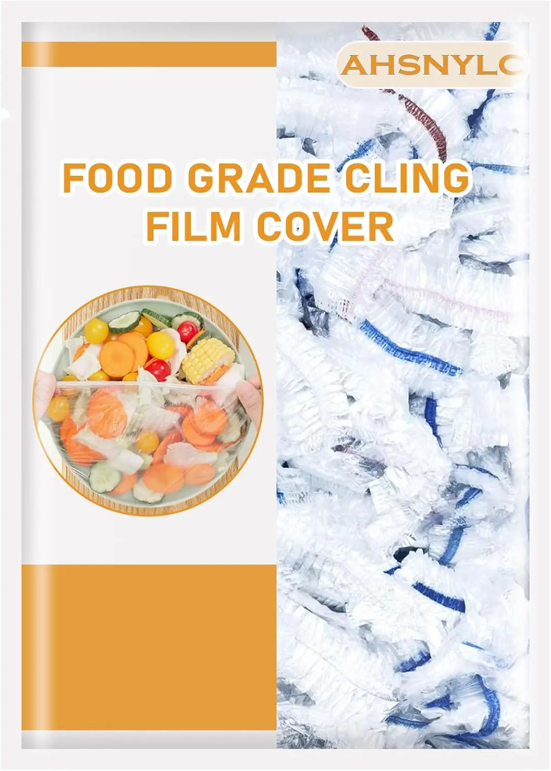 

Plastic Bowl Covers - Fresh Keeping Bags,Elastic Reusable,Shower Cap Bowl Storage Covers Plastic Food Storage Cover for Leftover