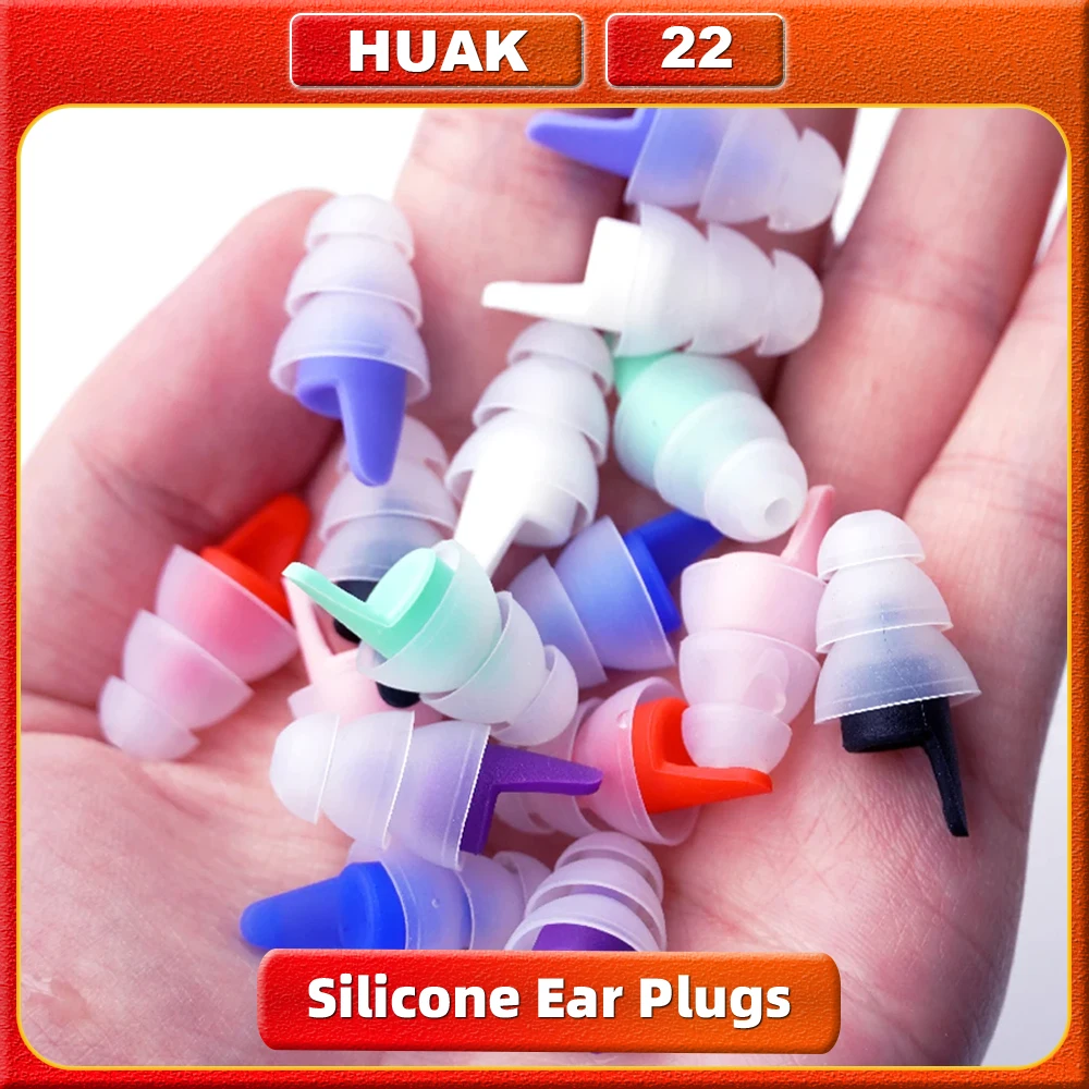 

Высокоточные силиконовые беруши HUAK для концертов музыкантов мотоциклов с шумоподавлением