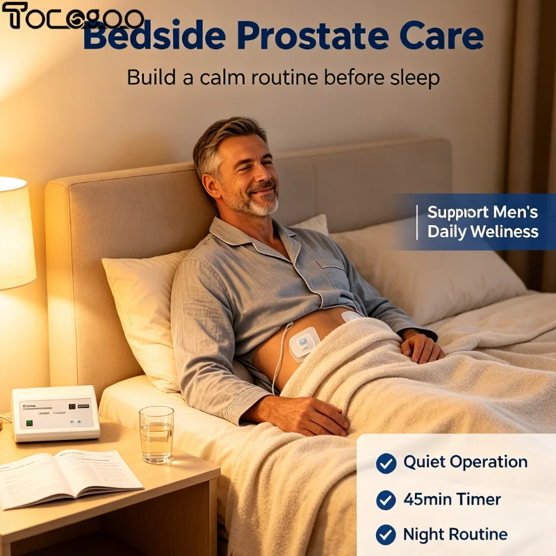 Professional Prostate Massager Powerful Pulse Vibration Stimulator Magnetic Therapy Device for Men Prostate Health Relaxation