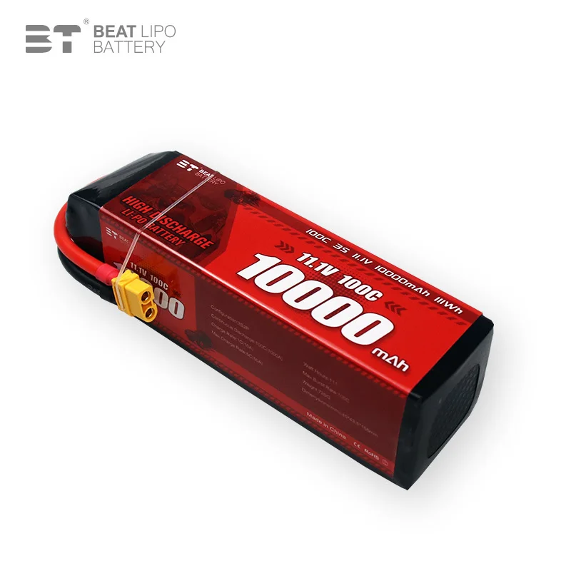 NEW 11.1V 10000mAh 100C LiPo Battery For RC Quadcopter Helicopter Cars Boats Drones Spare Parts 3s Rechargeable Battery