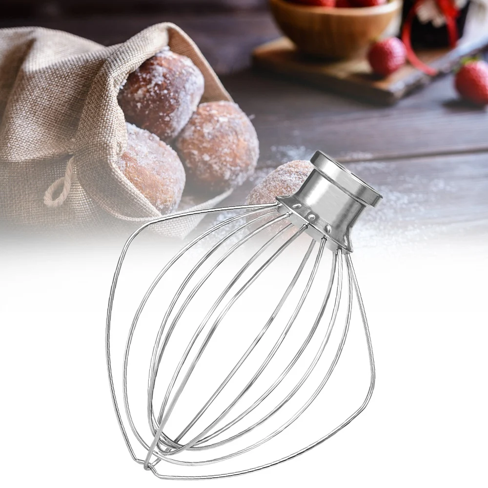 Accessoire de remplacement de fouet pour KitchenAid, tête inclinable, support de centre commercial, fouet métallique K45WW, batteur pour crème aux œufs, 3 pièces