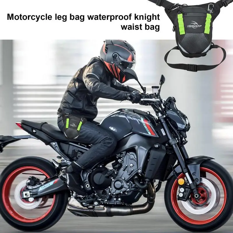 Drop Leg Bag For Men Motorcycle Waist Pack Thigh Bag Waterproof Multipurpose Reflective Cycling Bikes Bag For Men Women Racing