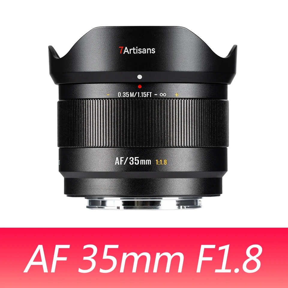 7artisans APS-C 25mm 35mm 50mm F1.8 Prime-lens met groot diafragma voor spiegelloze camera's, geschikt voor fotografie in de humaniorale vakgebieden, met E-, FX- en Z-bajonet.