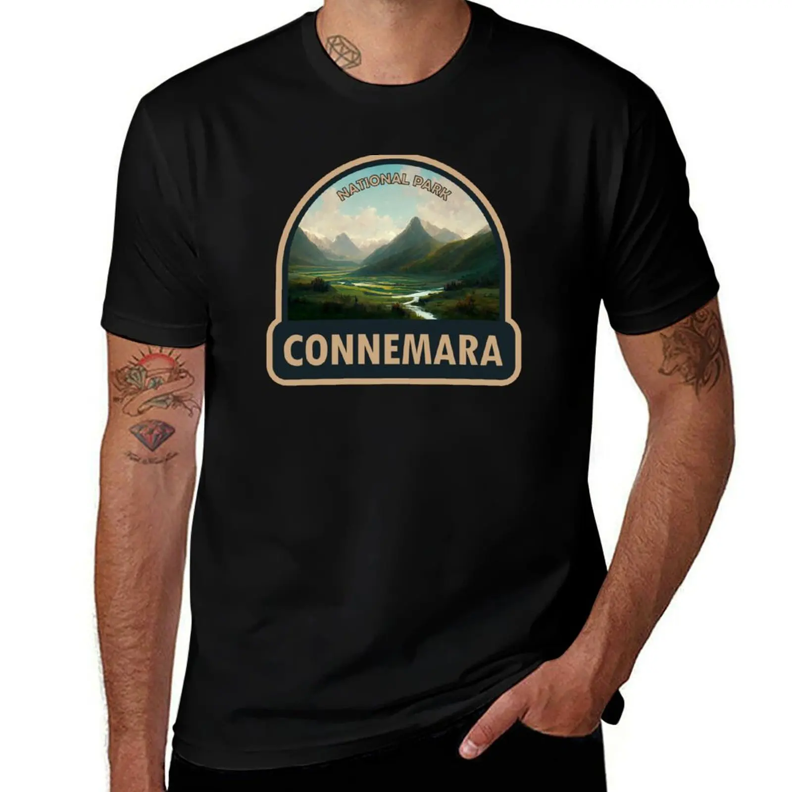 Connemara National Park Ireland Watercolor T-Shirt vintage anime shirt sports fans mens cotton t shirts