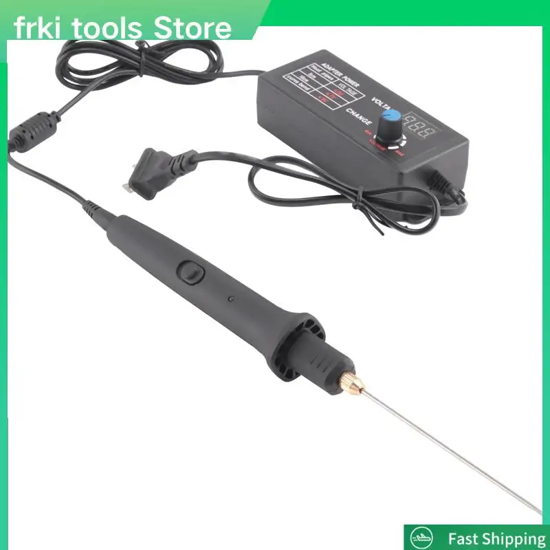 

1Set Electric Foam Cutter Kit Foam Cutting Pen 0-300℃ Adjustable Temperature Hot Wire Cutter Plastic US Plug