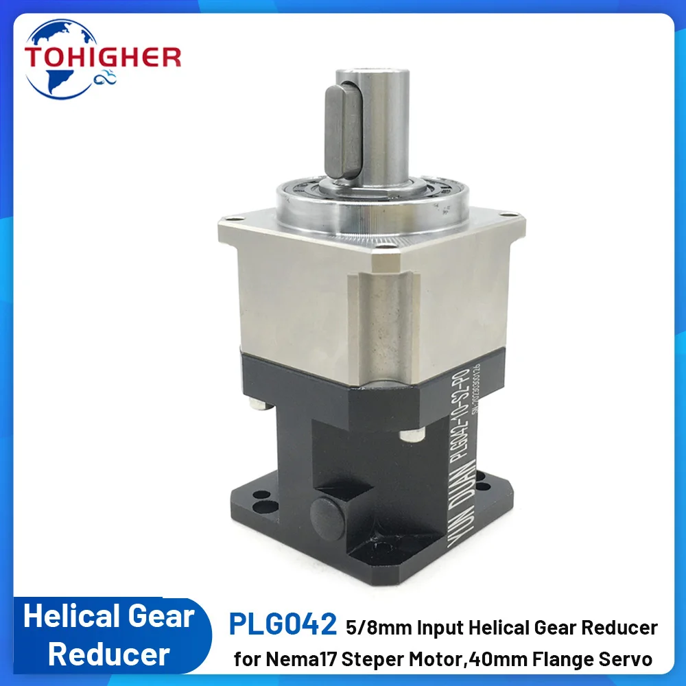 

Nema17 Helical Gear Planetary Reducer 5mm 8mm Input High Precision Step-down Gearbox for 42mm Flange Stepper 40mm Servo Motor