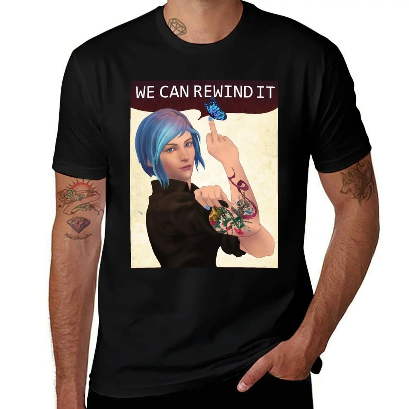 WE CAN REWIND IT T-Shirt Comfortable Workout Short Sleeve Shirt T-Shirt
