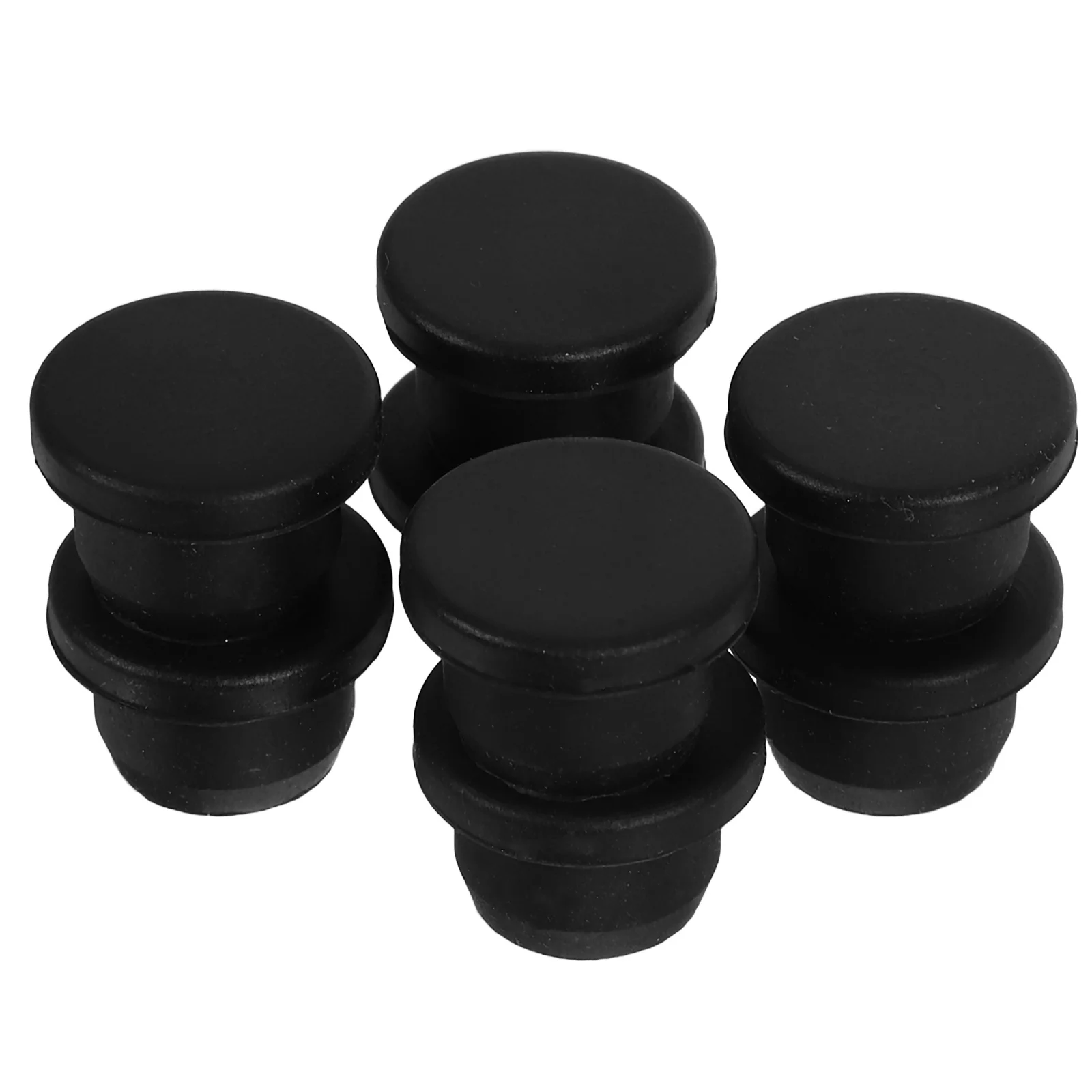 

8pcs Silicone Hole Plugs 15.5Mm Black T Shaped Round Heat Resistant Waterproof Sealing Stoppers For Pipes Tube End Caps Gasket