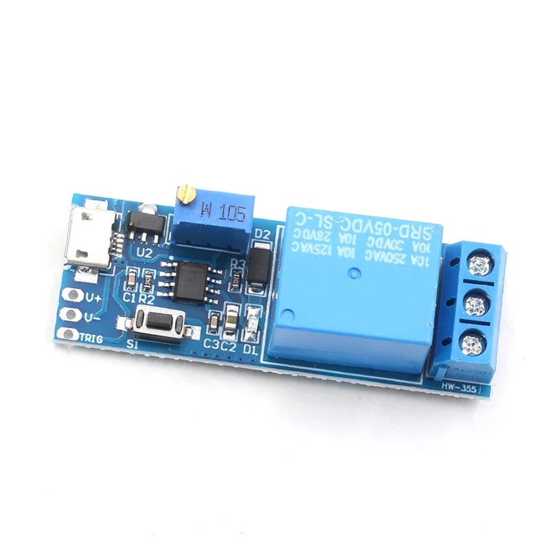 Wide Voltage 5V-30V Trigger Delay Relay Module Timer Module Delay On Delay Switch