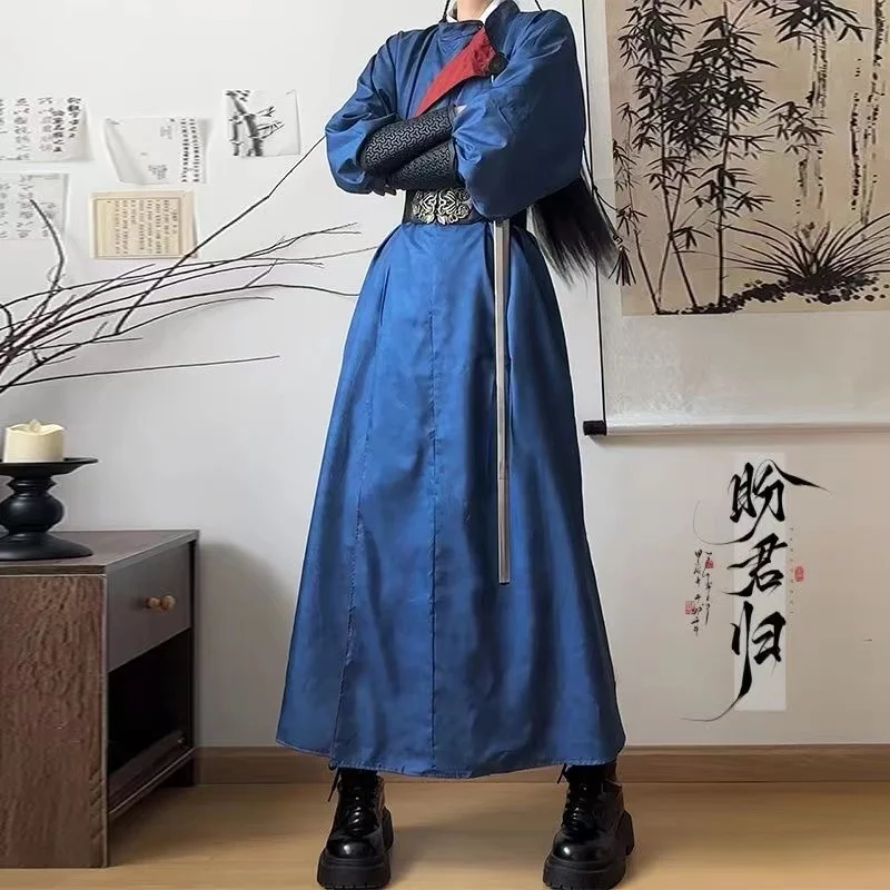 

Tang Dynasty Hanfu Dress Men Women Traditional Chinese Crew Neck Round Stylish Fashion Boys Girls Carnival Photography Outfits