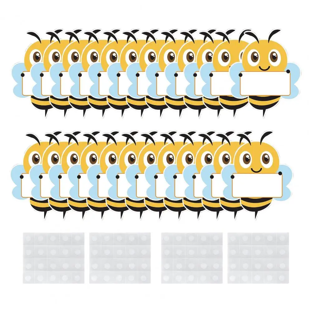 Classroom Bee Cutouts Bee Paper Cutouts Bee-themed Classroom Decor Set Bulletin Board Cutouts Name Tags Student for Cubbies