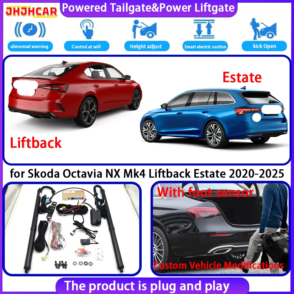 for Skoda Octavia NX Mk4 Liftback Estate 2020-2025 OEM Smart Automatic Electric Powered Tailgate Power Liftgate Tailgate System