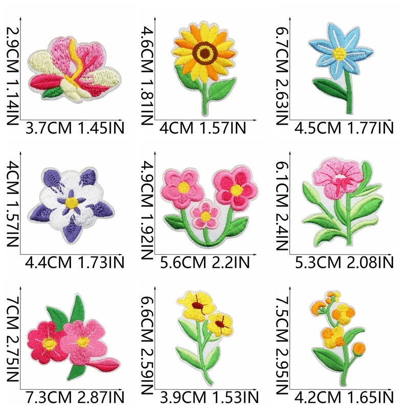 Parches bordados flores pequeñas para personalizar chalecos MOLLE - imagen 5