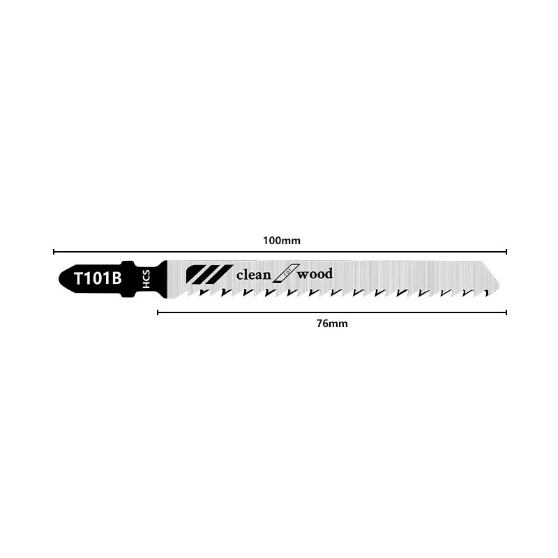 T101B Jig Saw Blade HCS Wood Assorted Blades For Wood Plastic Cutting T Shank Power Tool Reciprocating Saw Blade