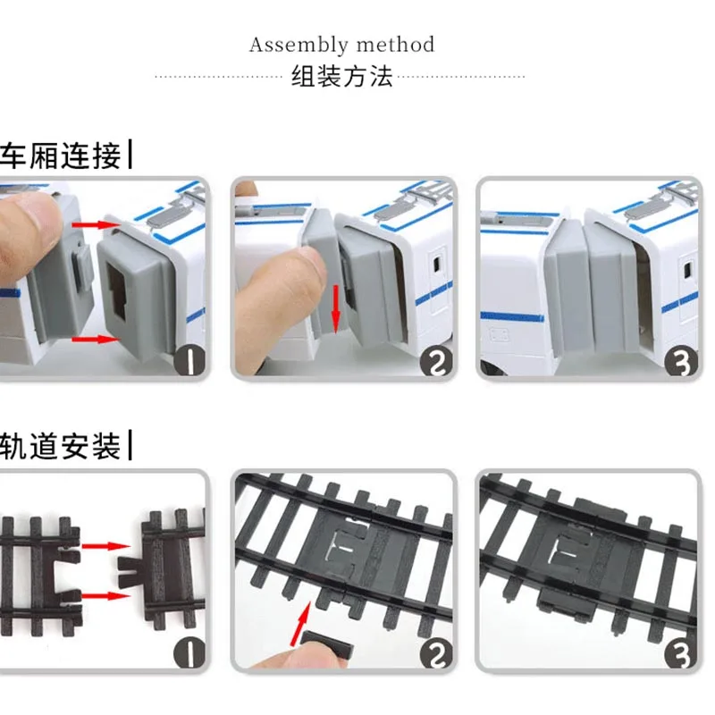 電気シミュレーション教育鉄道列車、股関節運動、教育ビルディングブロック、成形、ギフト