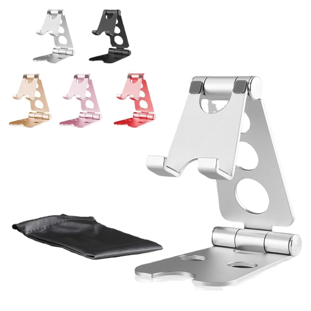 

Adjustable Mobile Phone Bracket Support Aluminum Alloy Tablet Desk Holder Stand Portable Desktop Table Supportor