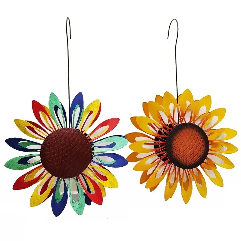 

Cross-border home improvement outdoor courtyard decoration garden lawn garden outdoor hanging wrought iron windmill