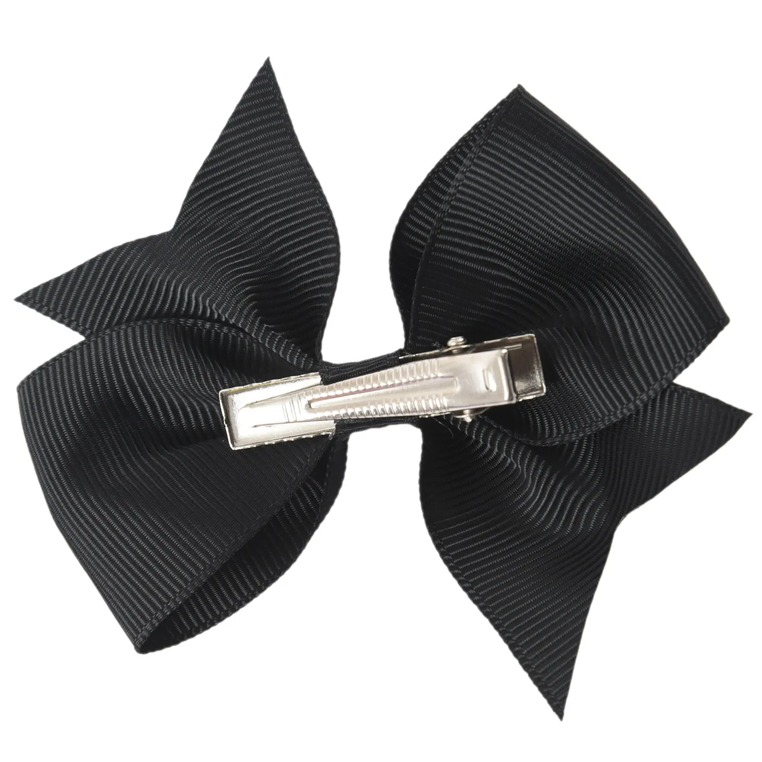 FZFZ 20개 큰 머리 활 소녀 악어 클립 그로그랭 리본 머리띠