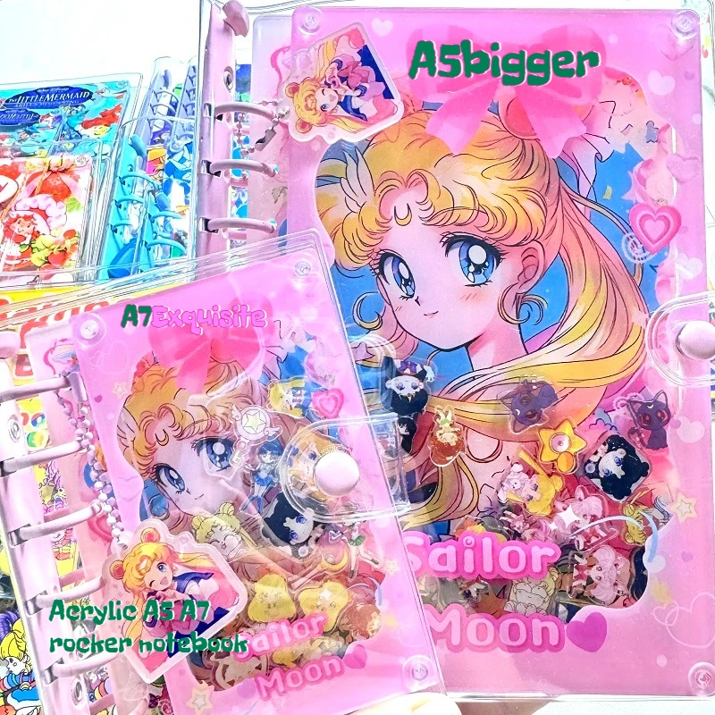 

Acrylic A5 A7 rocker notebook WOW cartoon cute classic design diary notebook collection trendy stationery friends exchange gifts