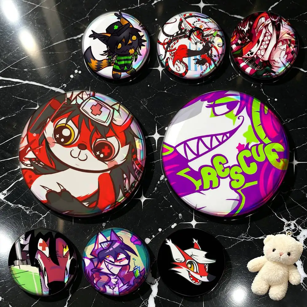 For Renard LapFox Trax Queenston  Custom Enamel Pin Badges 25mm 32mm 44mm 58mm Backpack Hat Decor Toys Gifts