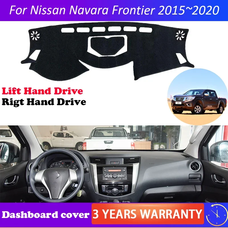 

For Nissan Navara NP300 Frontier D23 2015~2020 Anti-Slip Mat Dashboard Cover Pad Sunshade Dashmat Car Accessories 2016 2017 2018
