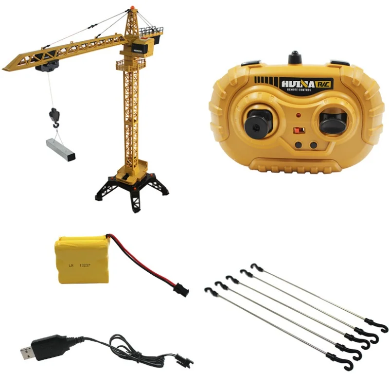 

New Arrival Alloy 1585 Remote Control Toy Crane Electric Powered Engineering Vehicle Model Tower Crane Toy For Children