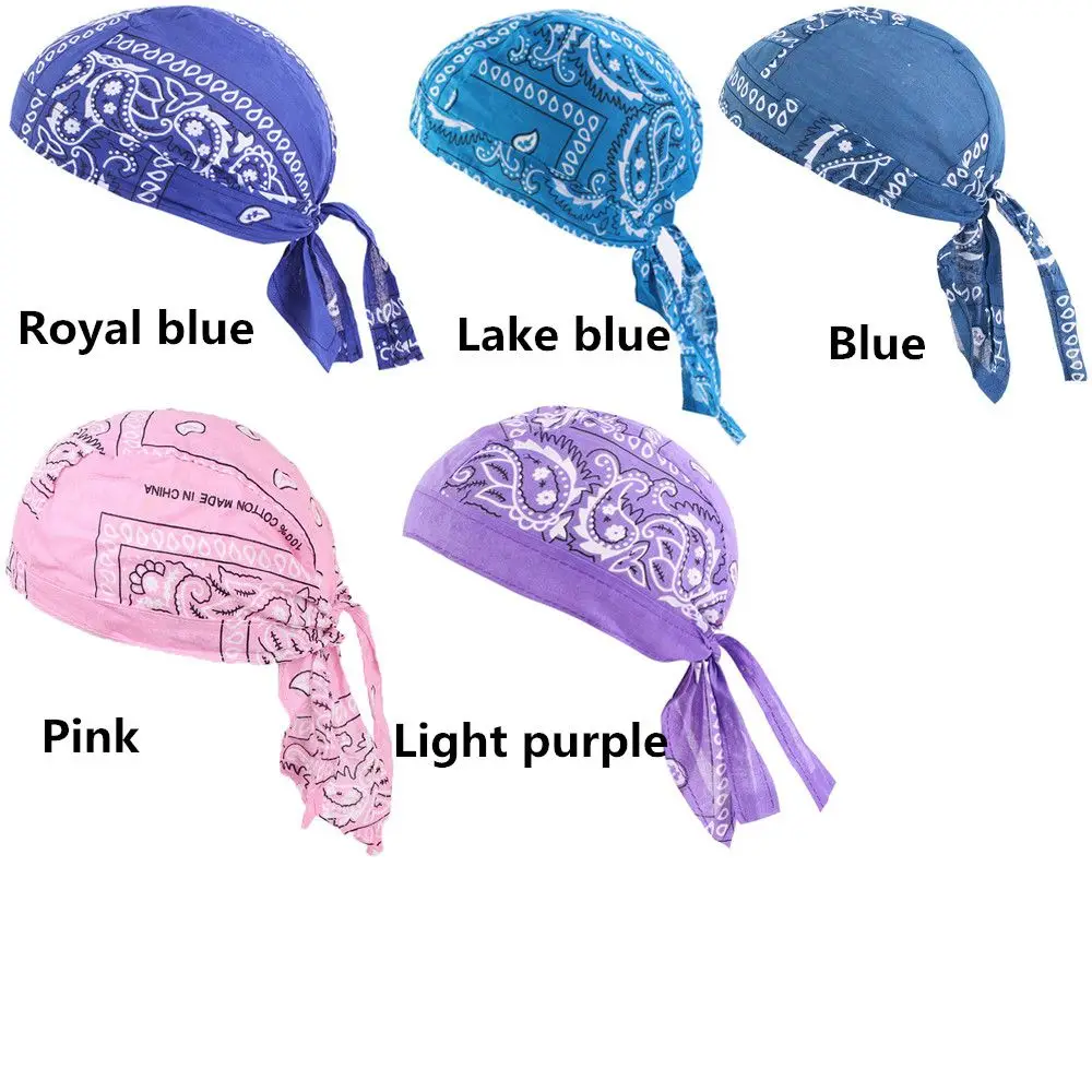 Adult Men Paisley Print Motorcycle Wrap Biker Hat Bandana Headscarf Skull Cap Hat Bandana Headscarf Skull Cap Hat Bandana