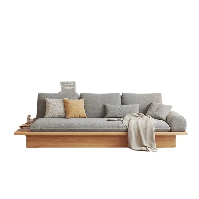 

Log floor Japanese-style sofa, modern simple tatami wabi-sabi Nordic sofa