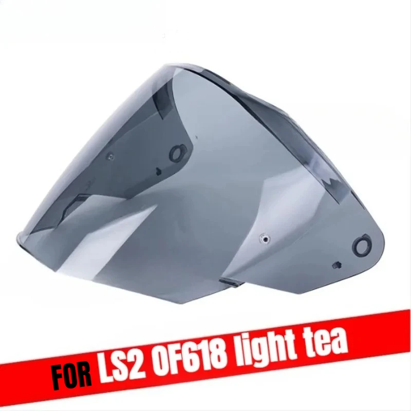 FOR LS2 Motorcycle Half Helmet OF618 Lens Black Lens Color Visors FOR LS2 VERSO II Helmet Replace Accessories