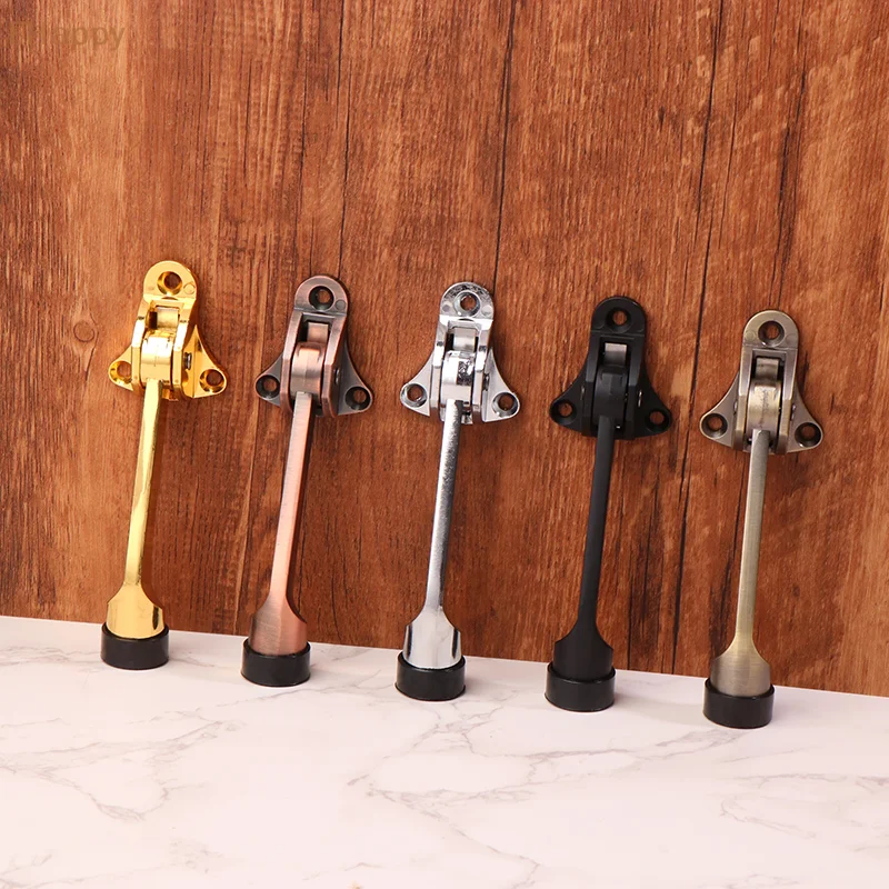 

Doorstop Pedal Windproof Door Stopper Holder Anti-Push Heavy Duty Zinc Alloy Adjustable Closing Angle For Bedroom Bathroom Door
