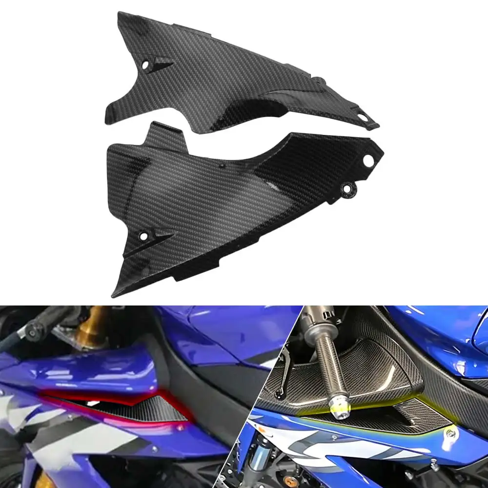 

2PCS Air Tube Trim Cover Side Panel Fairing Fits For Yamaha YZF R1 2004-2006 Motorcycle Accessories Black ABS
