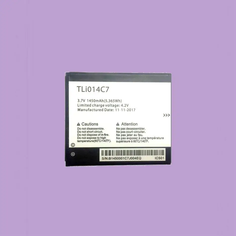 

Reliable Power Supply Mobile Phone Battery For Alcatel Onetouch Pixi First 4024D 4.0" 1450Mah TLI014C7