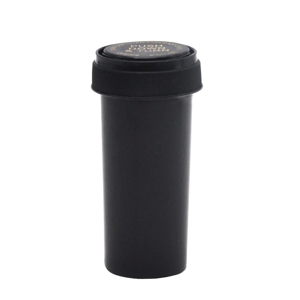 13 Dram Push Down & Turn Vial Container Acrylic Plastic Storage Stash Jar Pill Bottle Case Box Herb Container Pocket Size