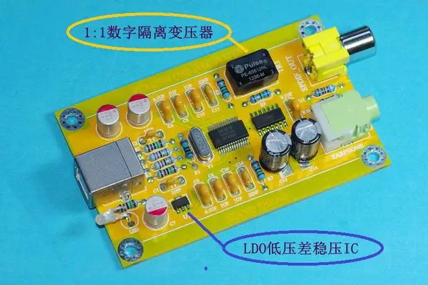 

Pcm2704 USB DAC Decoder USB To Coaxial USB Sound Card Sound Quality Is Higher Than Pcm2706