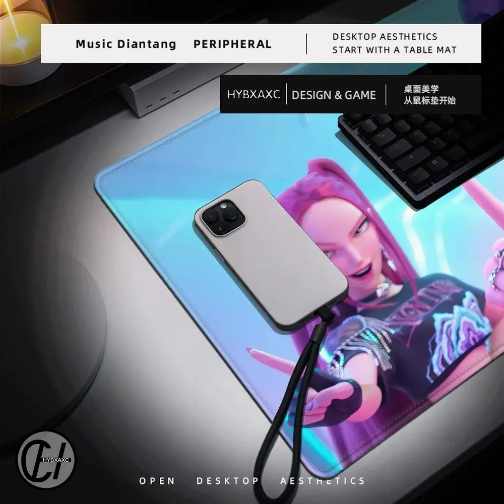 KPop D-Demon H-Hunters Mouse Pad Non-slip Mausepad Gaming Accessories Large Office Gamer Keyboard Desk Mat Rubber Mousepad