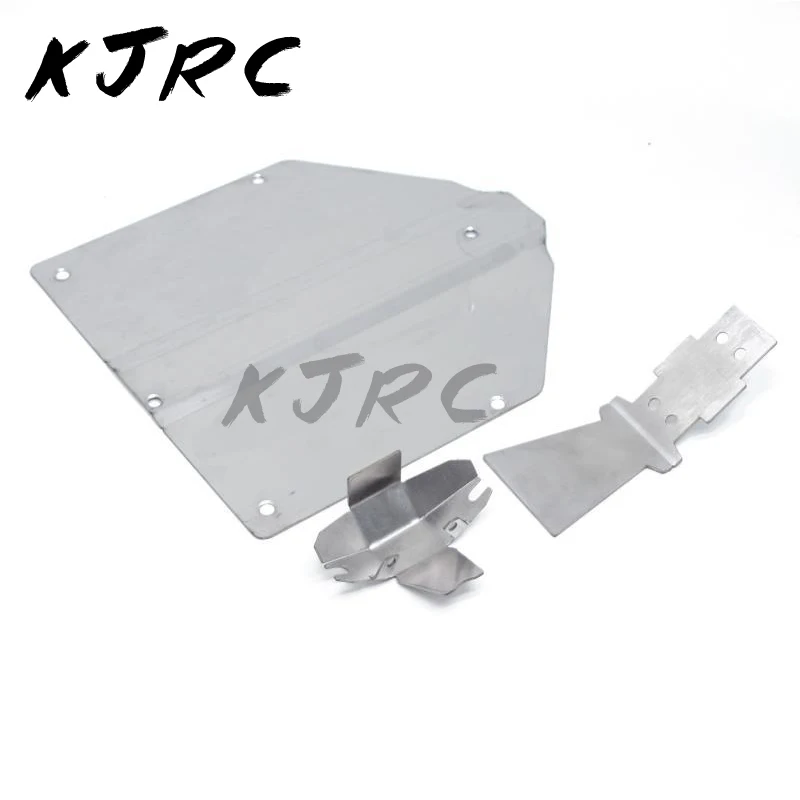 Metal stainless steel Front/Central/Rear Guard Chassis Armor protection plate for 1/10 LOSI Ford Raptor Baja Rey V2 LOS03020T1