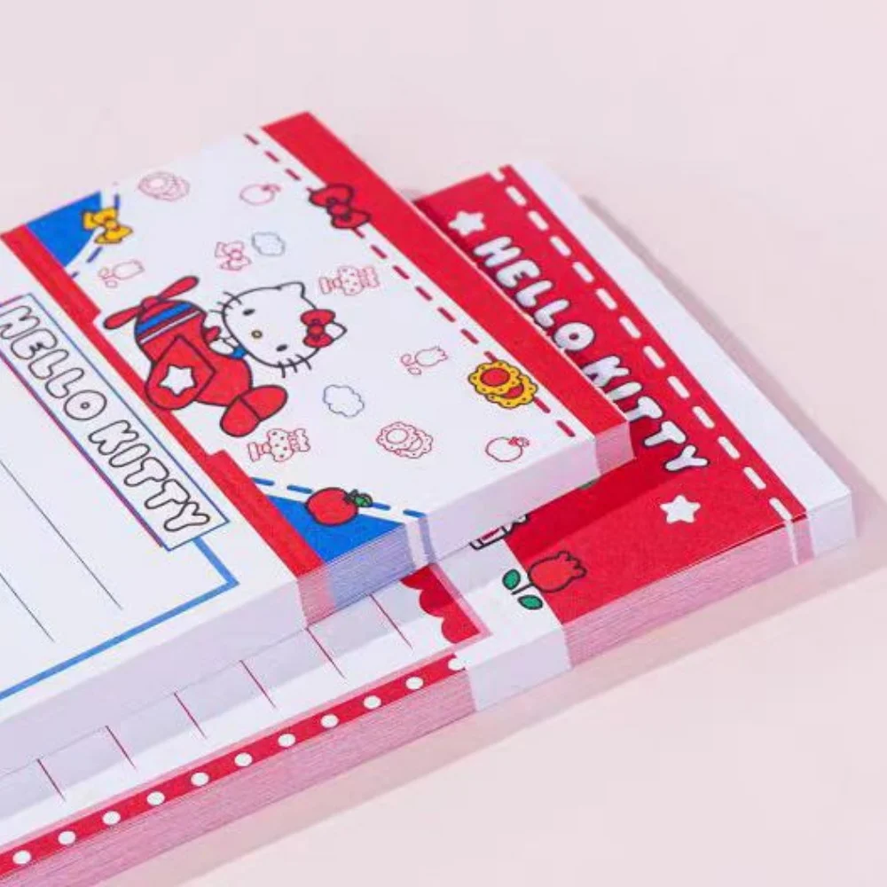 Genuine Sanrio Hello Kitty Memo Pad Sticky Notes Cute Kt Cat Stationery Label Notepad School Office Daily Supplies Woman Gifts