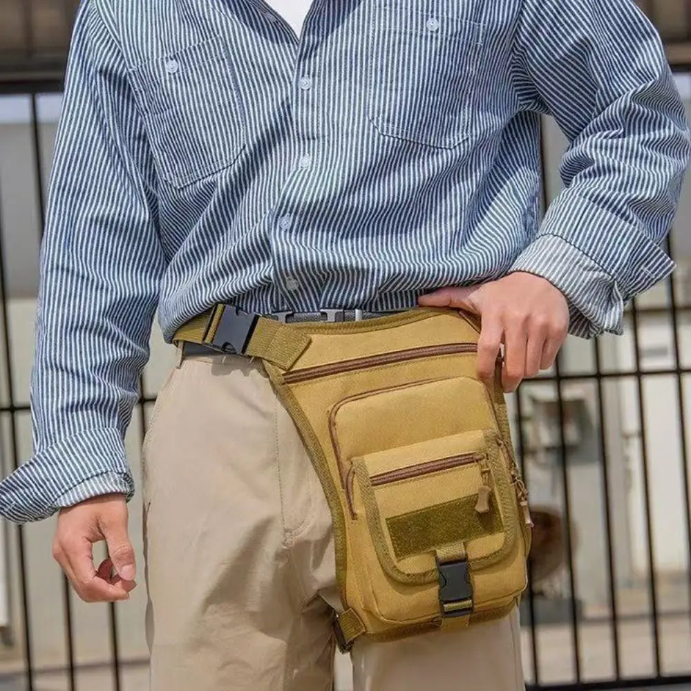 

Large Capacity Outdoor Drop Leg Bag Oxford Cloth Adjustable Motorcycle Bag Camouflage Multi-Purpose Hiking Waist Pack