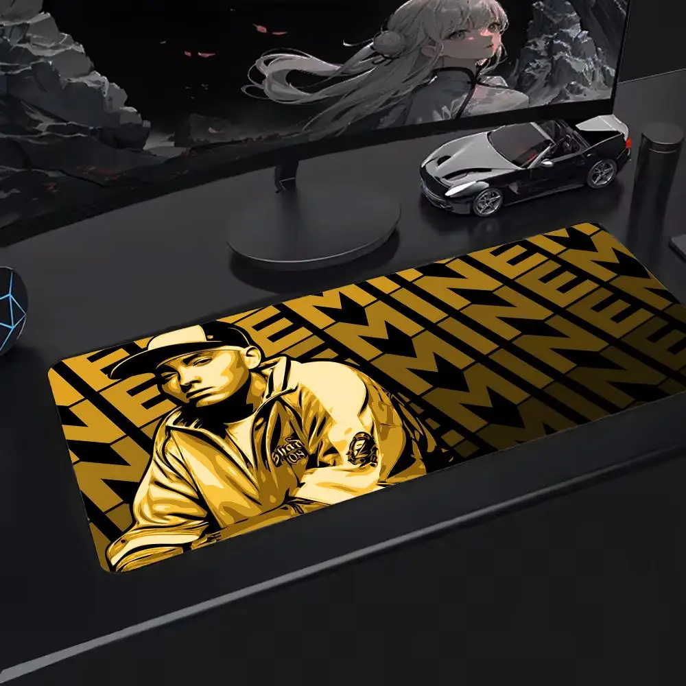 حصيرة ماوس كبيرة الحجم من Eminem، سطح ألعاب ممتد، دعم غير قابل للانزلاق، مثالية للاستخدام المكتبي #3