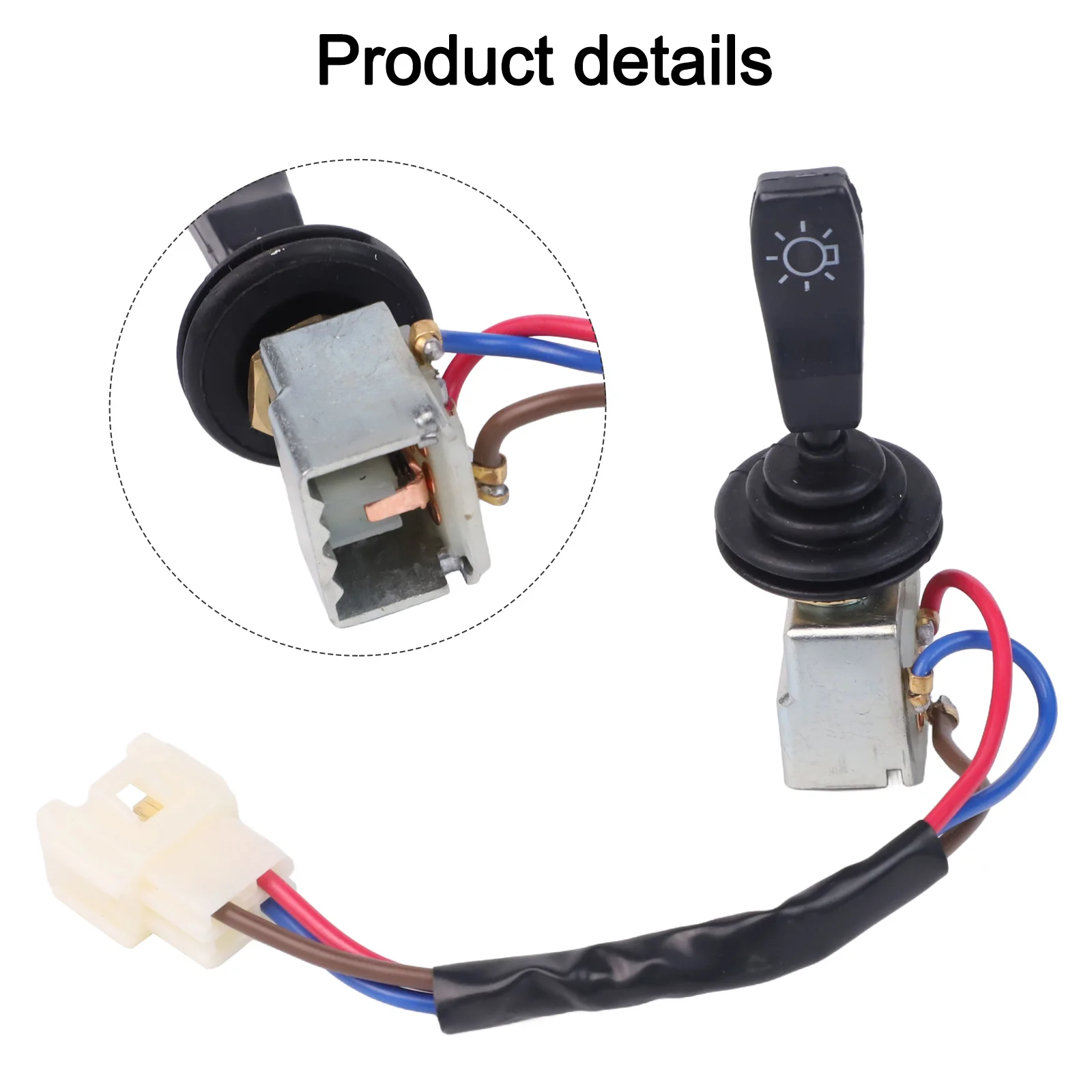 BLACK Headlight Switch Enhanced Visibility High-grade Materials Multiple Positions Switch Nighttime Visibility For TD5
