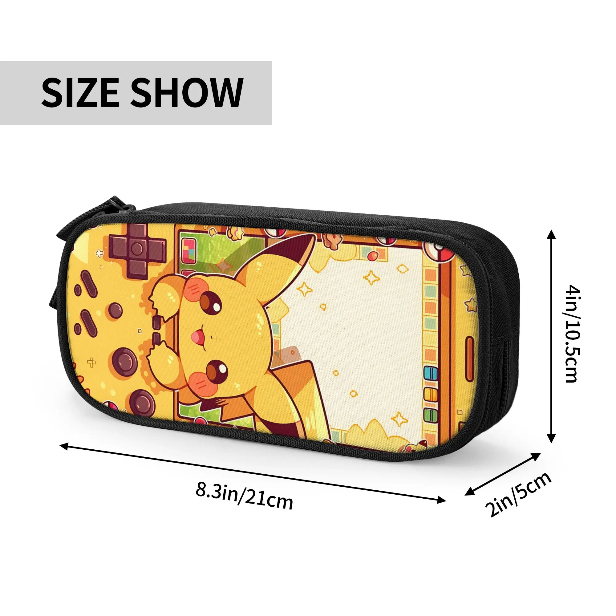 Custom Cartoon Pokemon Theme Large Capacity Bags for Child Pikachu Meme Handheld Study Bag for Boys Gilrs Kids