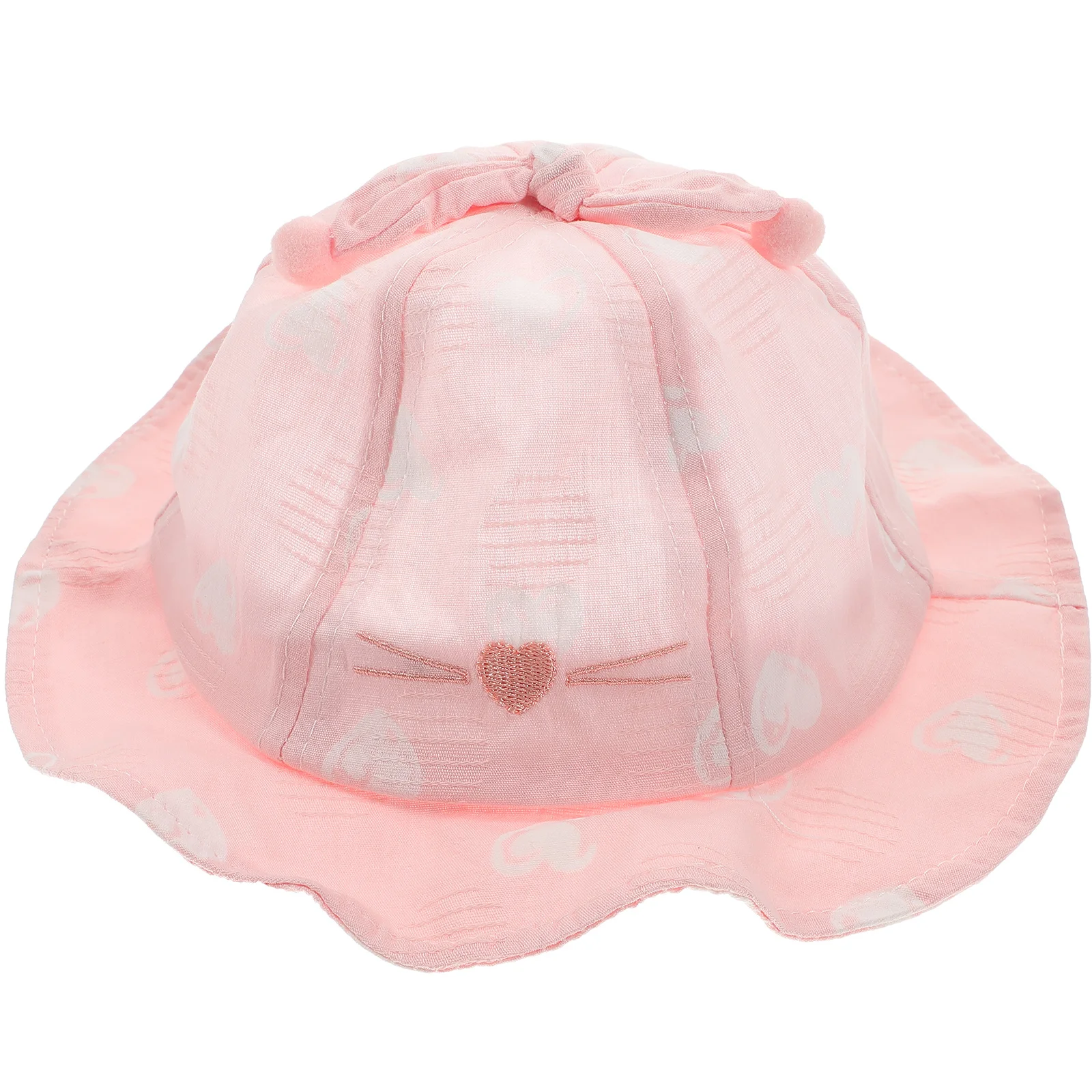 

1pc Adorable Rabbit Ear Kids Cotton Sun Protection Hat Beach Baby Lightweight Comfortable Fisherman