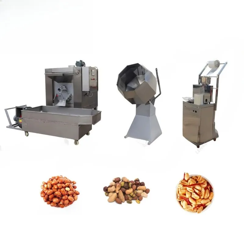 High Capacity Popular Pistachio Hazelnut Roasting Line Flavoring Machine Seasoned Snacks Maker