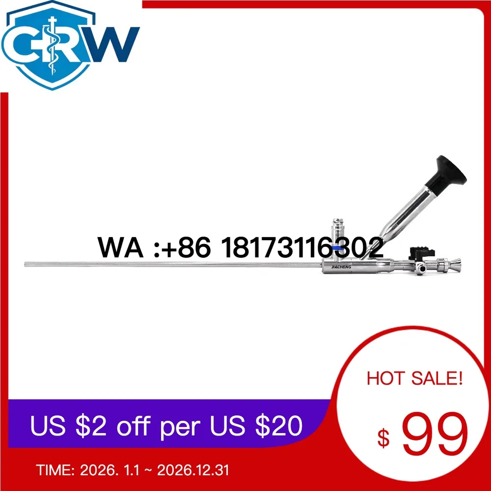 CRW Minimally Invasive Percutaneous Nephrolithotomy Surgery Nephroscope Autoclave 5 Degrees Working Length 250mm