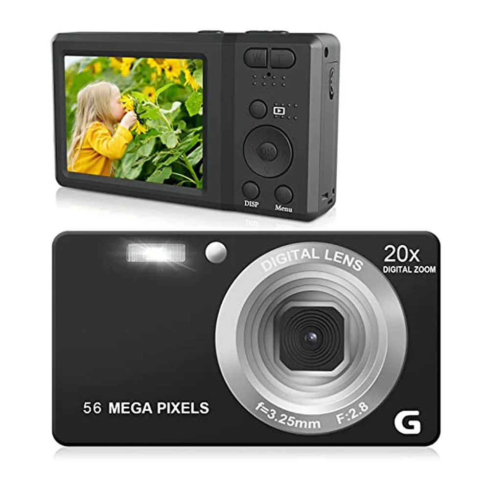 

4K HD Digital Camera for Photography and Video Autofocus Anti-Shake 56MP Compact Vlogging Camera 3 Inch Self Timer Video Camera