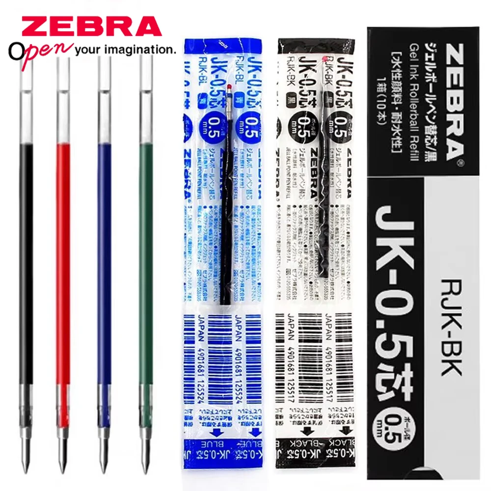 Japan ZEBRA Gel Pen Refills JK-0.5 for Multifunctional Pens Refills for J3J2/J4J1/SJ3Z Quick-drying Smooth Office Stationery