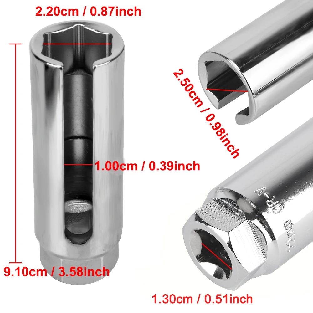 Drive Removal Installation Tool Special Tool For Repairing Auto Oxygen Sensor 22mm 1/2