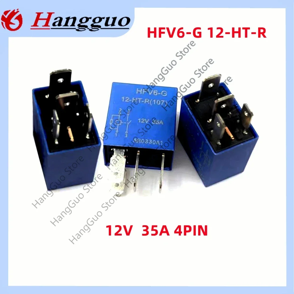2PCS 5PCS/Lot Original HFV6-G 12HT-R 12VDC 35A 4-pin Air conditioning relay for automotive fan pump