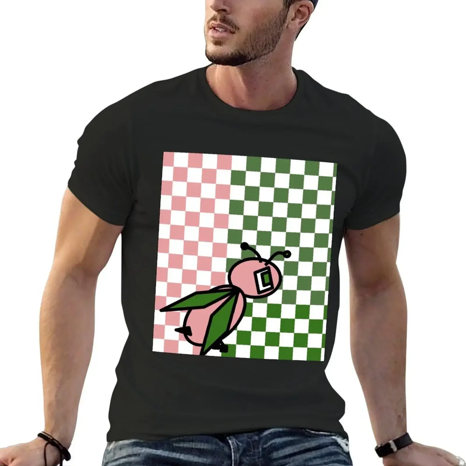 Ayisha Buggy Checkered Duo T-Shirt graphic tee shirt plus size clothes rapper graphic tees shirts graphic tee men