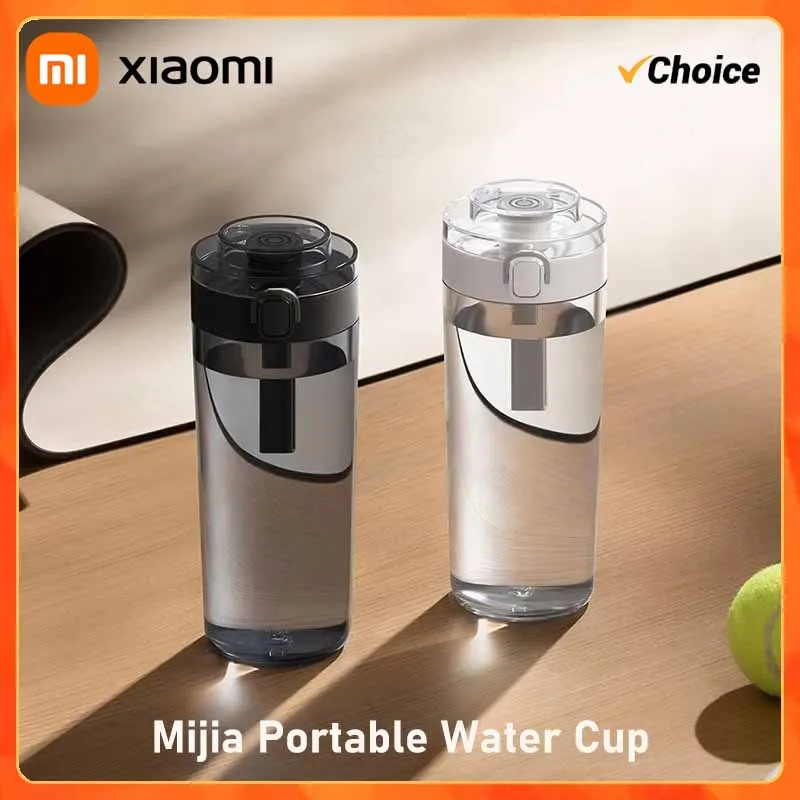 

2025 оригинальная портативная чашка для воды Xiaomi Mijia Tritan, спортивная тренировочная чашка для воды, большая емкость, 600 мл, студенческая портативная чашка для воды